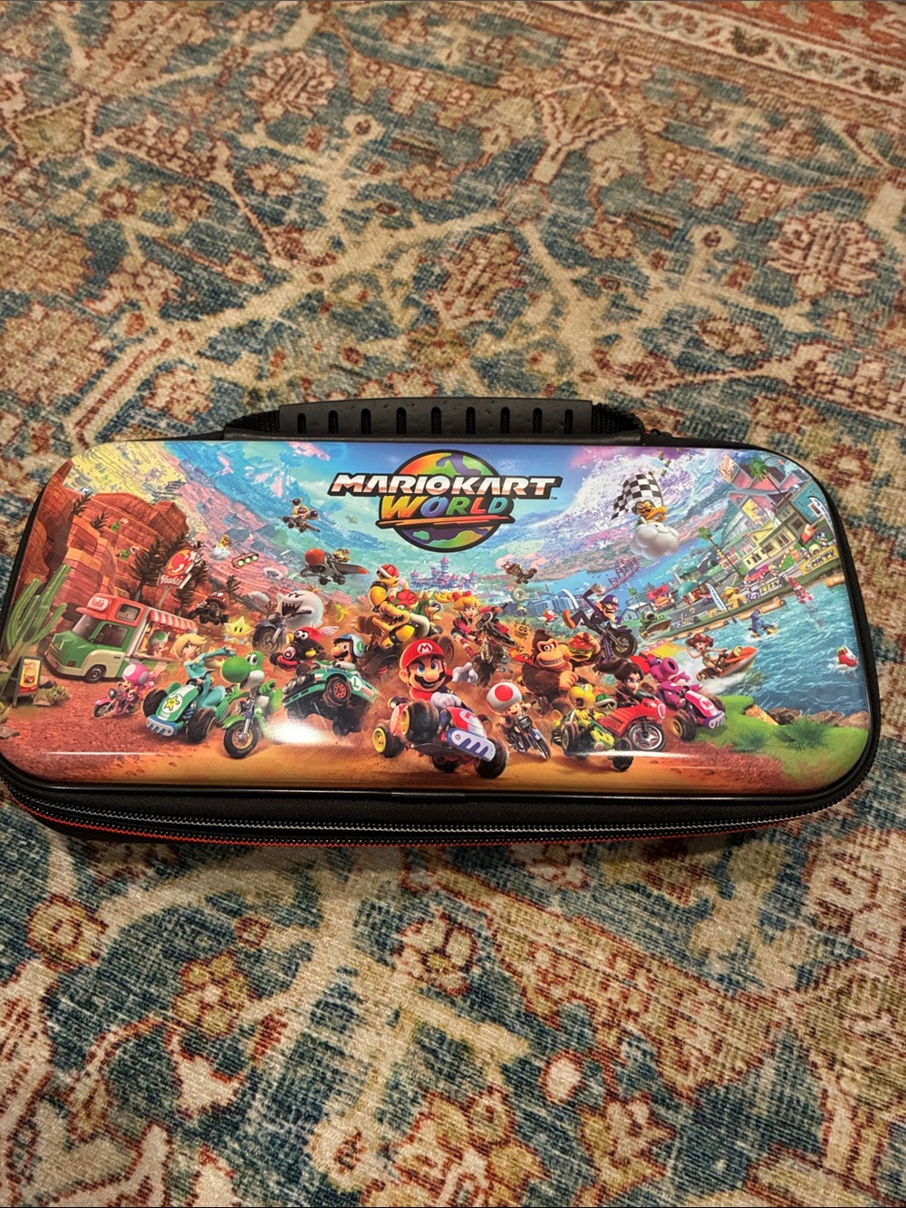 Mario Kart World Carry Case - Colorful Graphic